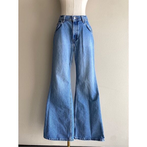 Levi's L2 vintage 90s high rise flare wide leg jeans - Picture 3 of 9